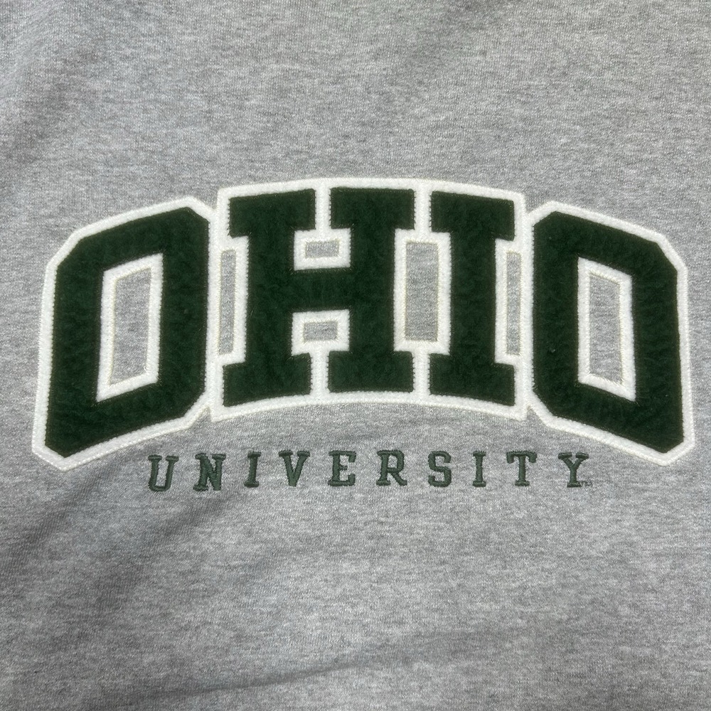 Vintage Ohio University Bobcats Sweatshirt Men's XL Gray‎ Champion Embroidered - Picture 3 of 10